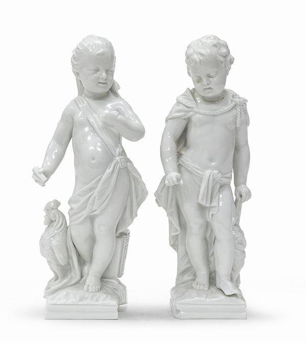 COPPIA DI PUTTI IN PORCELLANA, BERLINO