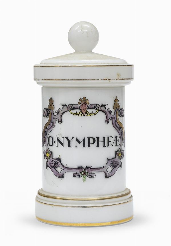 VASO DA FARMACIA IN OPALINE, XIX SECOLO