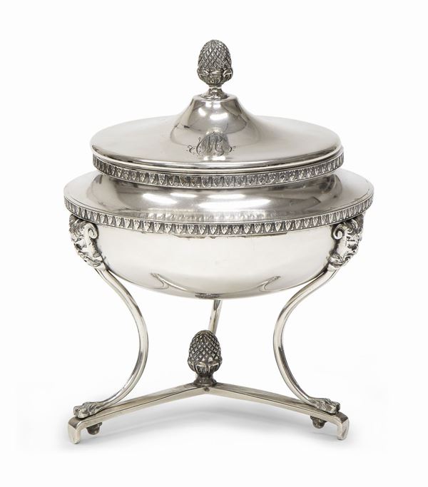 ZUCCHERIERA IN ARGENTO AUSTRO-UNGARICO 1830/1840
