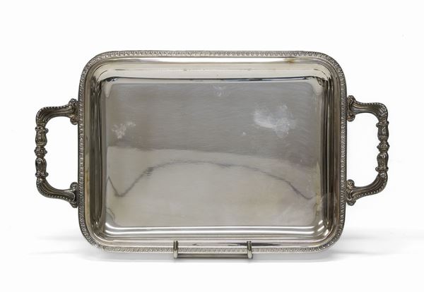 VASSOIO MIGNON IN ARGENTO, FINE XX SECOLO