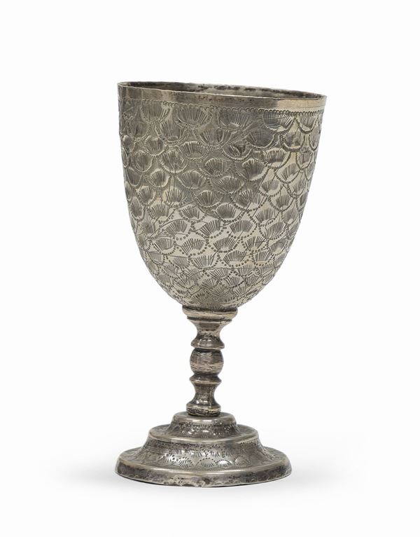 BICCHIERE IN ARGENTO, TURCHIA XIX SECOLO