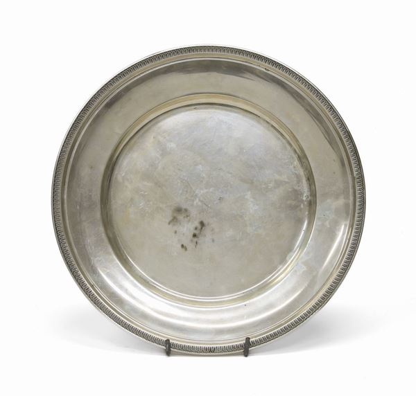 PIATTO IN ARGENTO, PALERMO FINE XX SECOLO