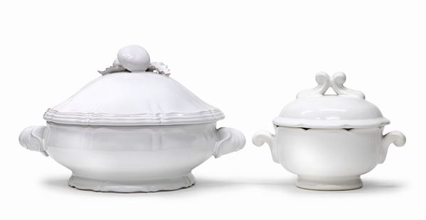 ZUPPIERA E TERRINA IN CERAMICA, XX SECOLO