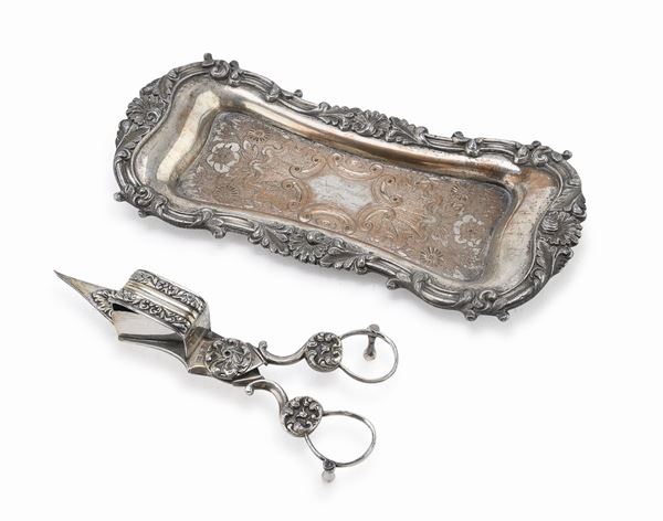 FORBICE DA CANDELA IN SILVERPLATED, EPOCA VITTORIANA