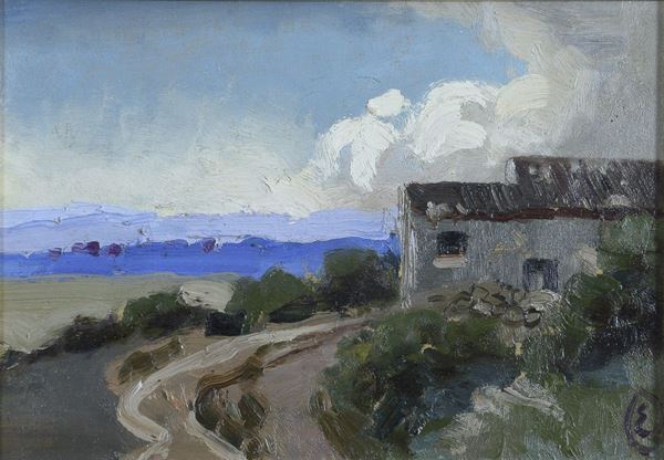 PAESAGGIO CON CASA DEL NOVECENTO