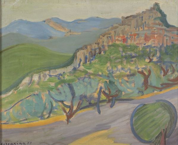 DIPINTO DI FOSCARINA MIRABELLI, 1955