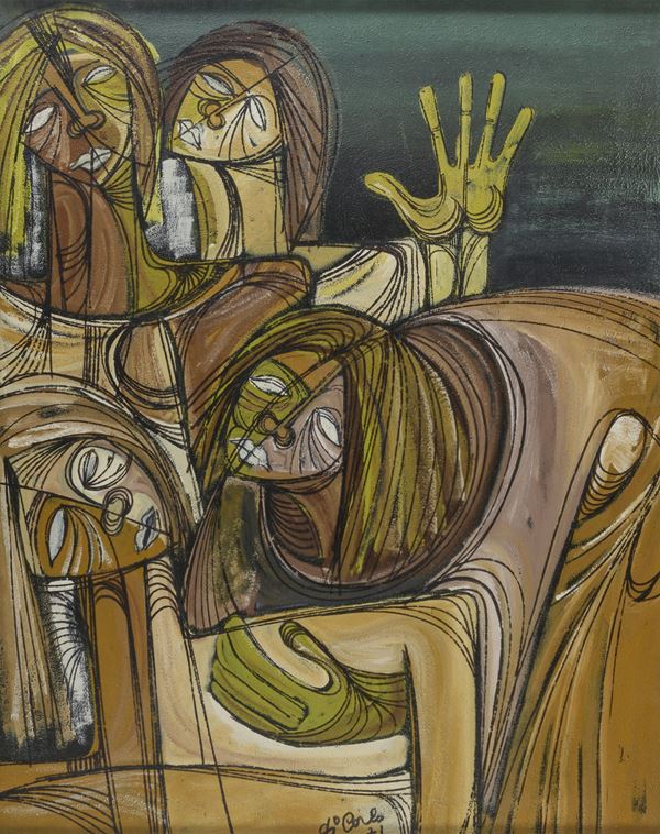 DIPINTO DEPOSIZIONE DI VITTORIO MARIA DI CARLO