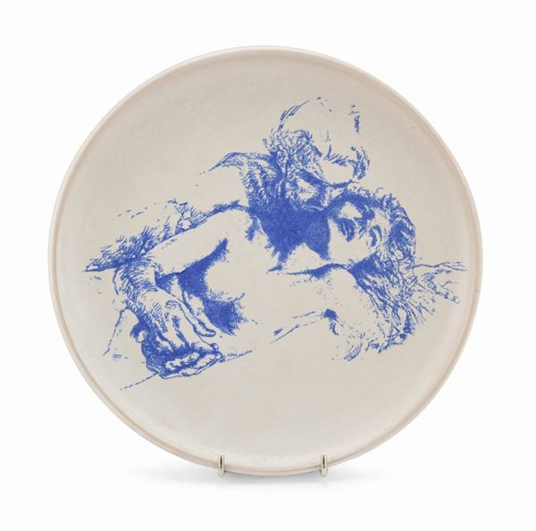 PIATTO IN CERAMICA, BOTTEGA DI SILVIO BENEDETTO