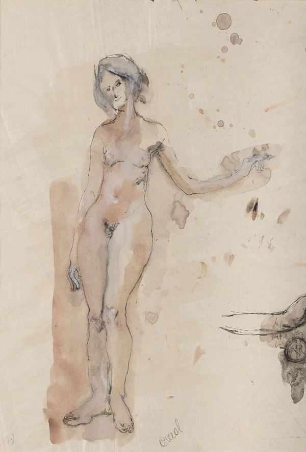 TECNICA MISTA NUDO DI DONNA DI AMAL MATOUK