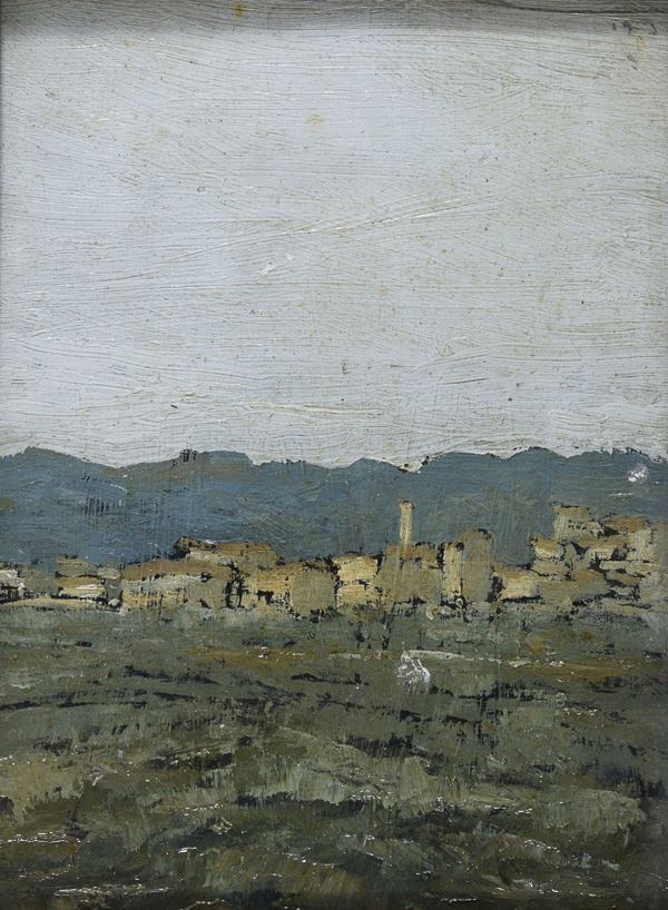 DIPINTO PAESAGGIO CON PAESE, 1930