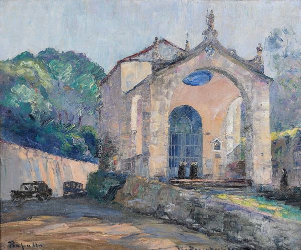 DIPINTO CHIESA DI SAN ROSSO A RAPALLO