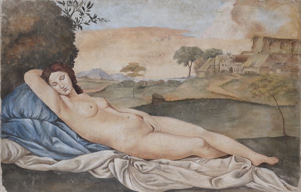 AFFRESCO COPIA DELLA VENERE DI GIORGIONE