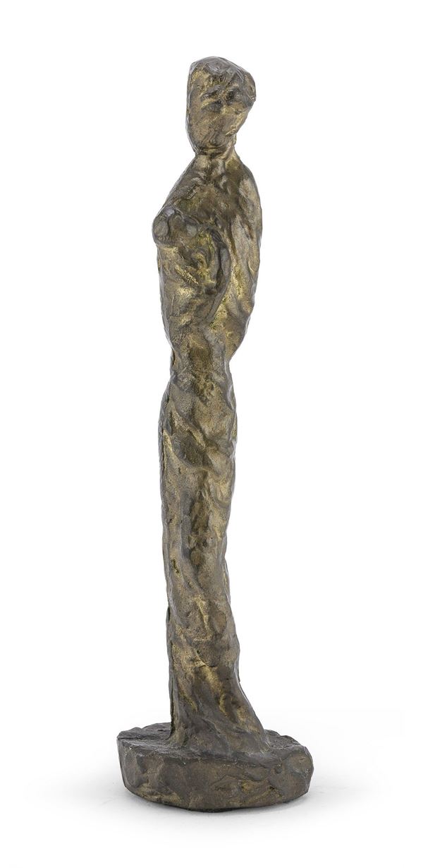 SCULTURA IN BRONZO DONNA FIRMATA TAILOR