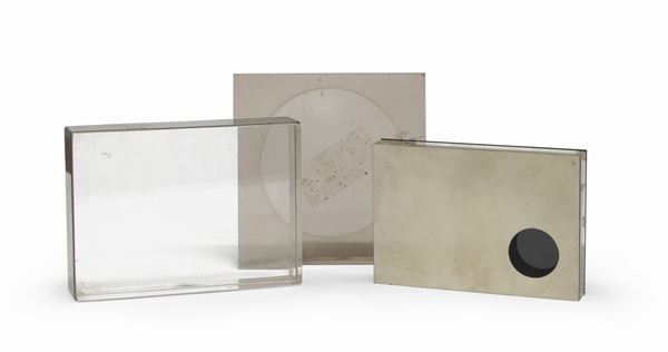TRE PORTAFOTO IN PLEXIGLASS, ANNI '70