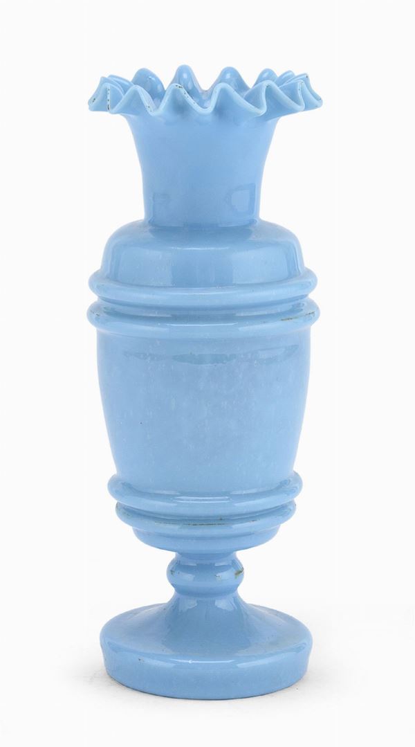 VASETTO IN OPALINE TURCHESE