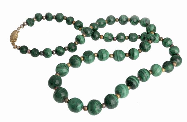 COLLANA IN MALACHITE
