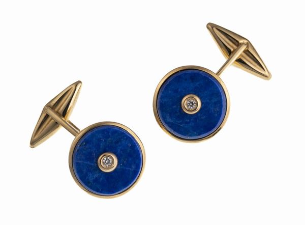 GEMELLI DA POLSO CON LAPISLAZULI