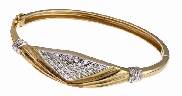BRACCIALE RIGIDO CON BRILLANTI