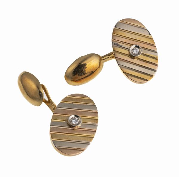 GEMELLI DA POLSO CON BRILLANTI