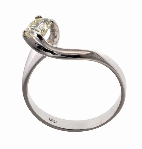 ANELLO SOLITAIRE CON BRILLANTE