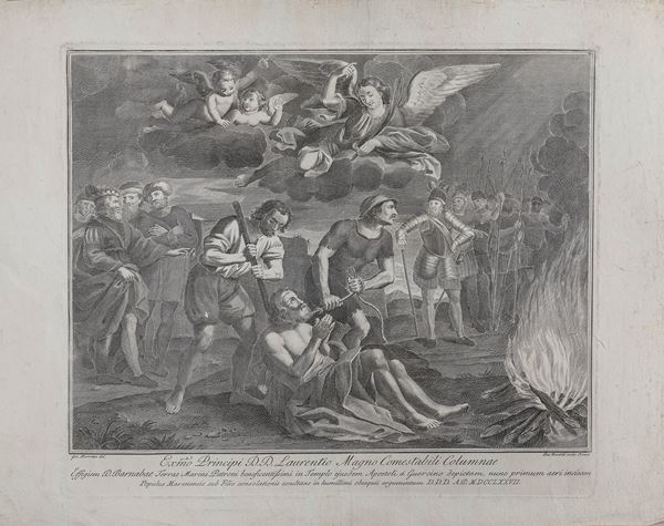 INCISIONE SCENA BIBLICA