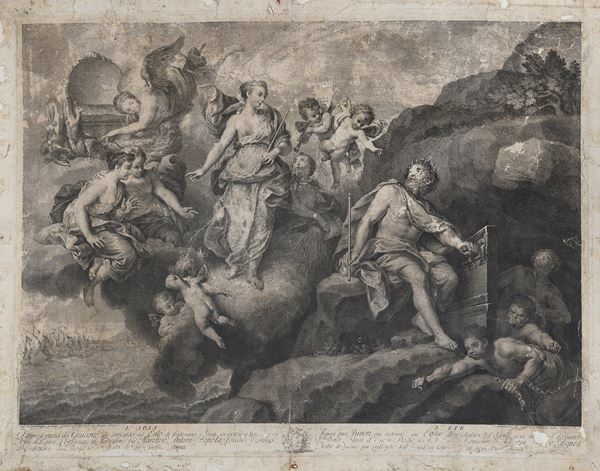 INCISIONE GIUNONE, XVIII SECOLO