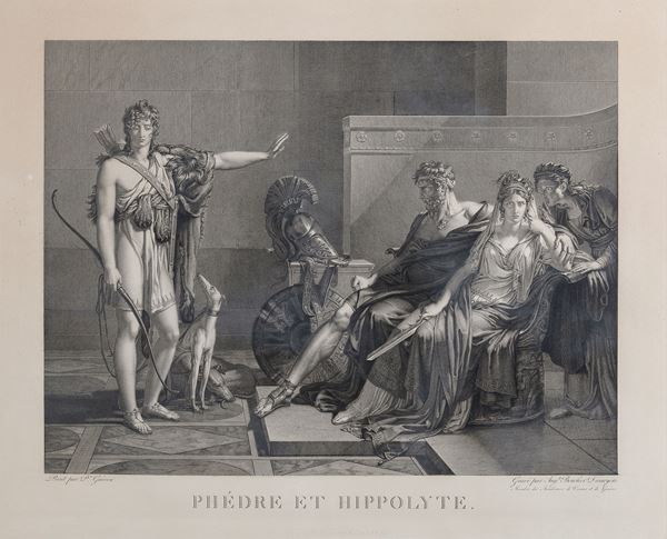 STAMPA FEDRA E IPPOLITO, DAL GUERCCINO