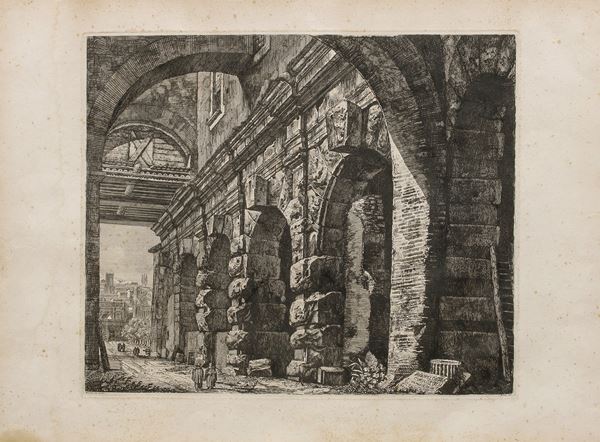 INCISIONE CURIA DI OSTILIA DI LUIGI ROSSINI
