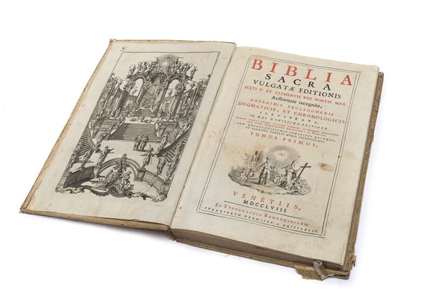 DUE VOLUMI SACRA BIBBIA, 1758