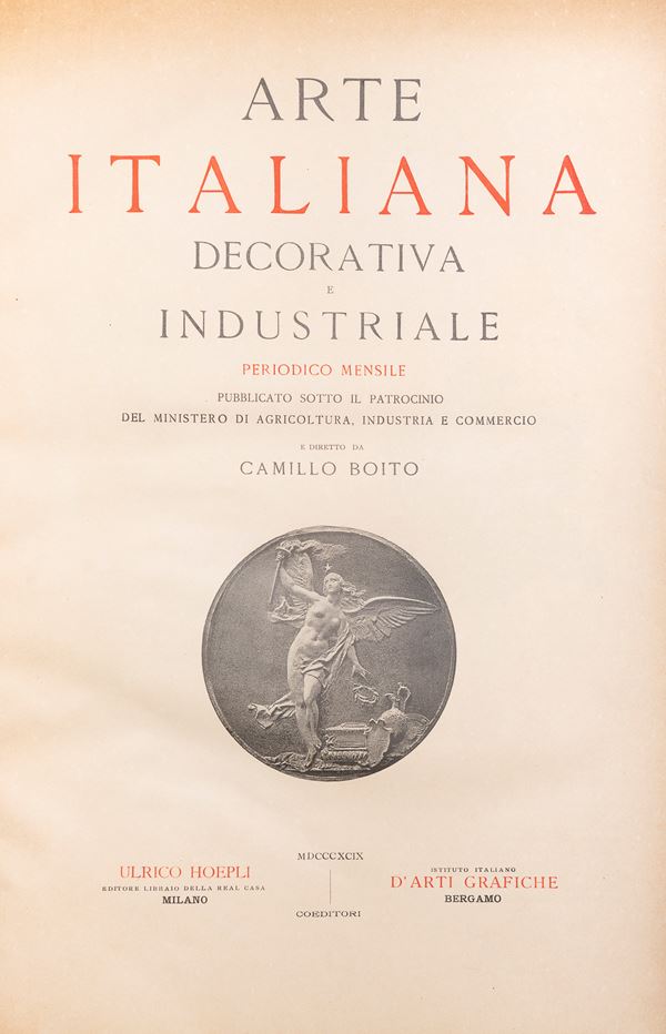SETTE VOLUMI ARTE ITALIANA DECORATIVA