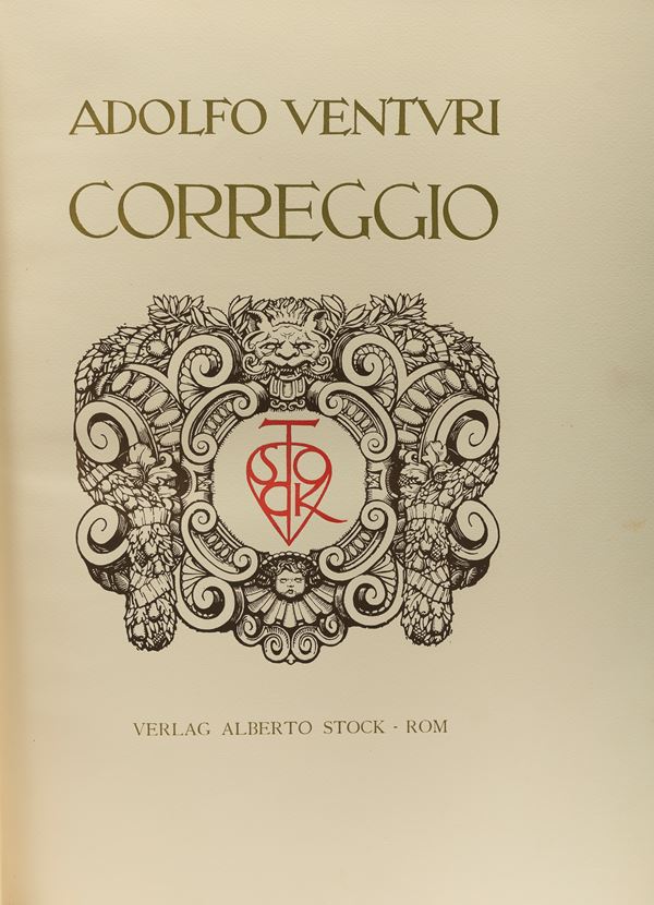 VOLUME D'ARTE CORREGGIO IN FOLIO