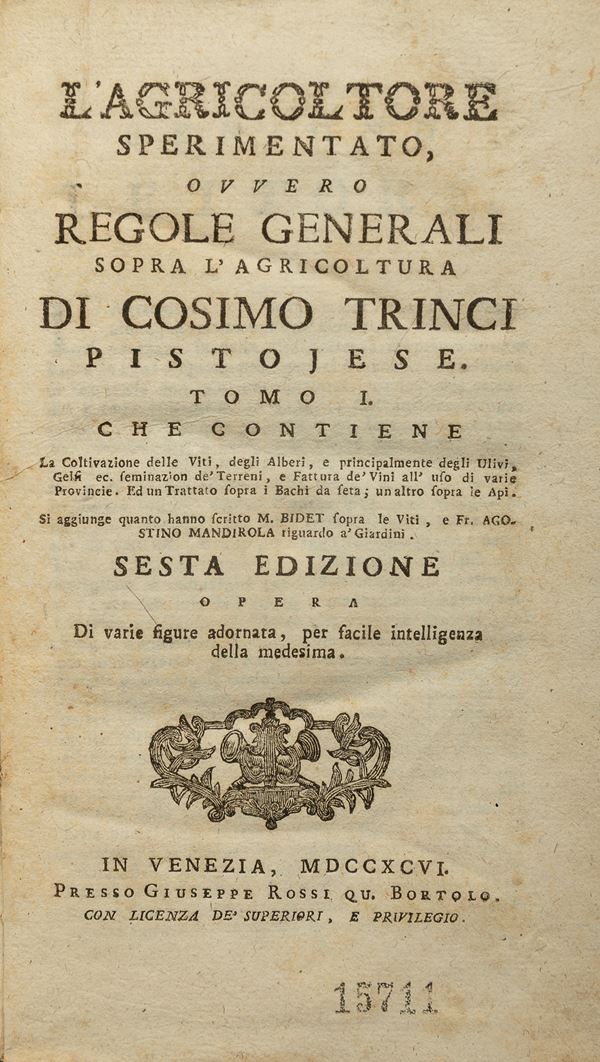 DUE VOLUMETTI AGRICOLTURA ANTICA