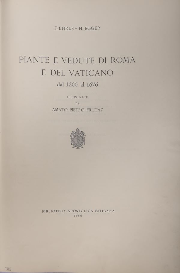 VOLUME PIANTE E VEDUTE DI ROMA E VATICANO