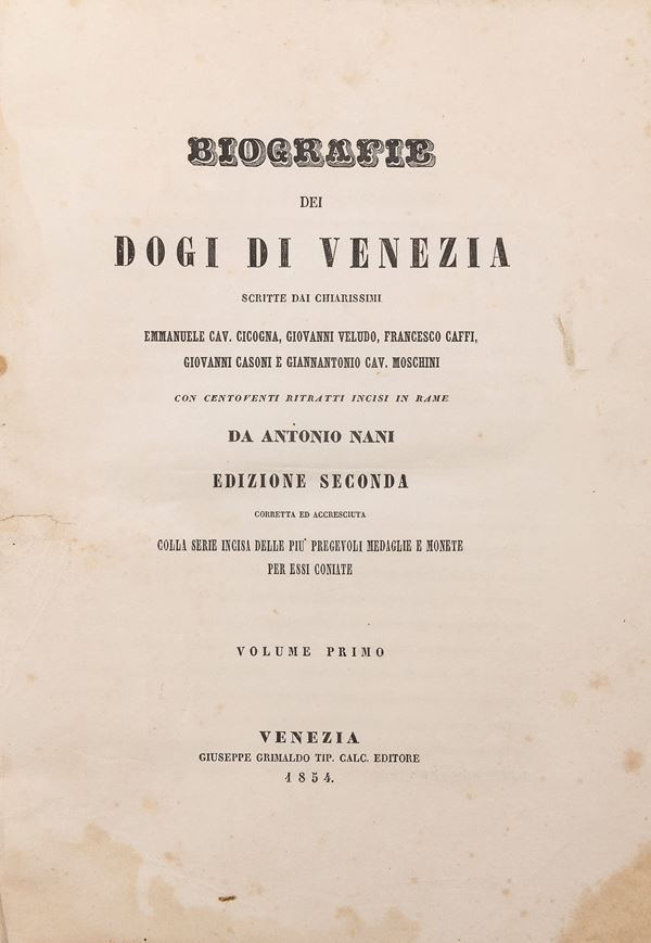 VOLUME BIOGRAFIE DOGI DI VENEZIA