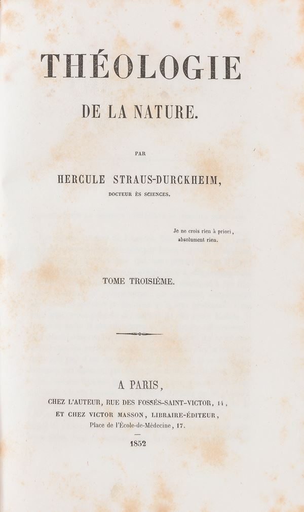 TRE VOLUMI TEOLOGIA DELLA NATURA