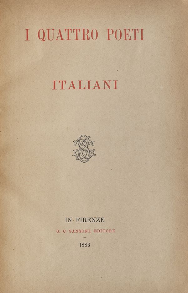 VOLUME I QUATTRO POETI ITALIANI