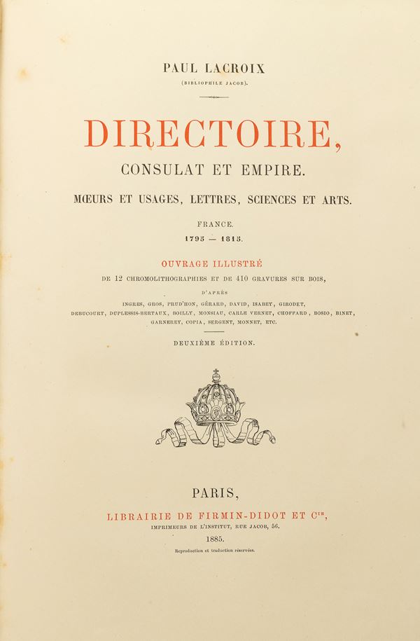 DUE VOLUMI STORIA DI FRANCIA IN BELLE LEGATURE