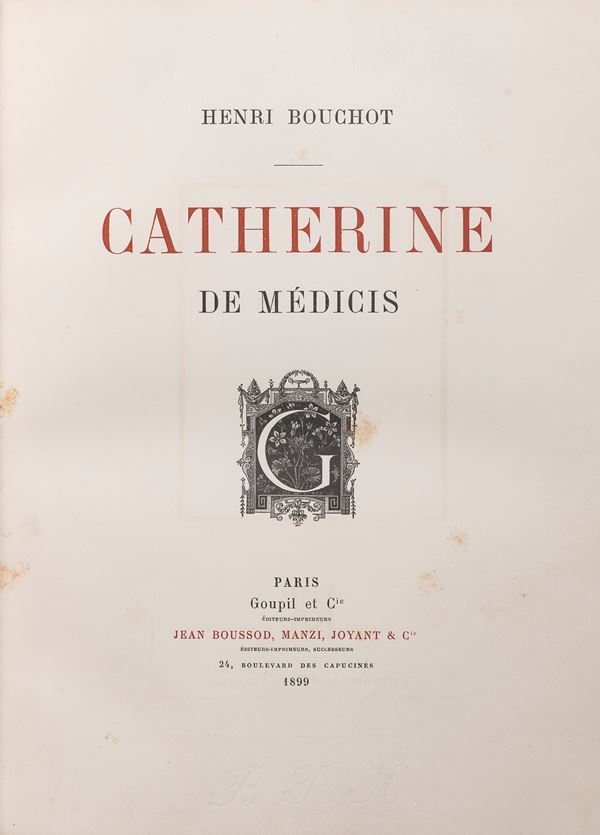 VOLUME CATERINA DE' MEDICI IN BELLA LEGATURA