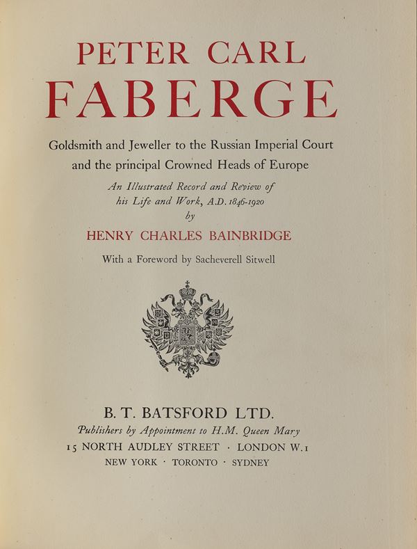 UN VOLUME FABERGÈ