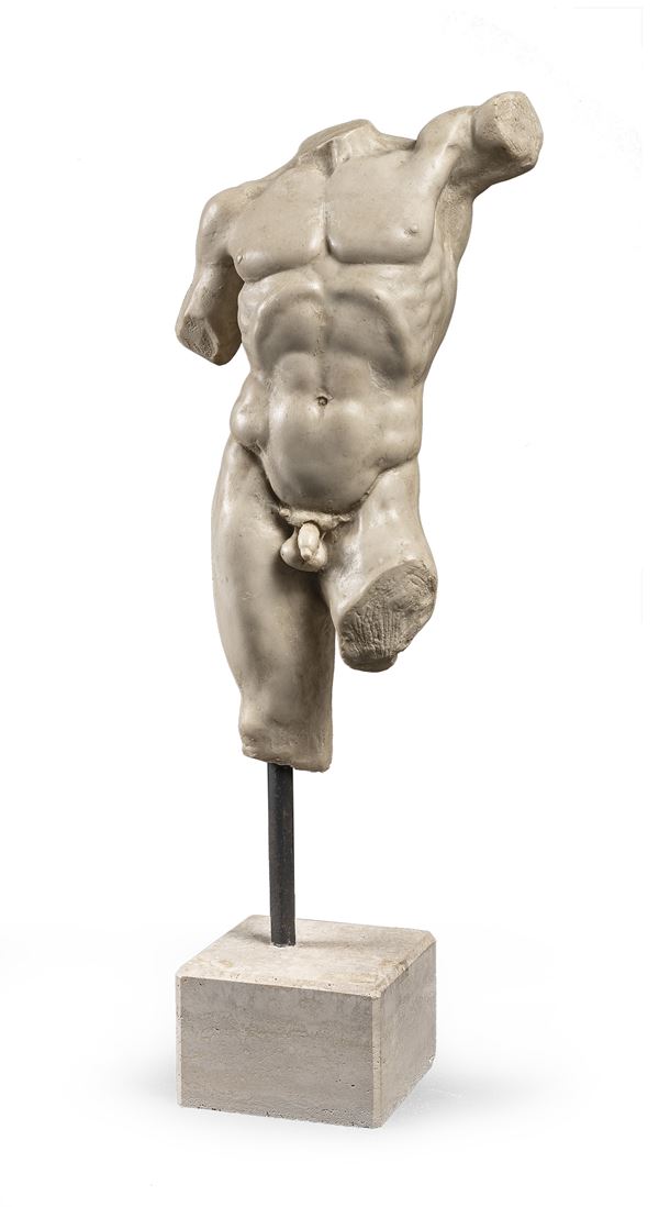 SCULTURA DI STILE ROMANO DEL TORSO DI APOLLO