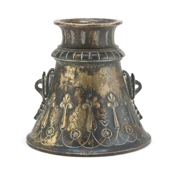 MORTAIO IN BRONZO, PROBABILMENTE FIRENZE XVII SECOLO