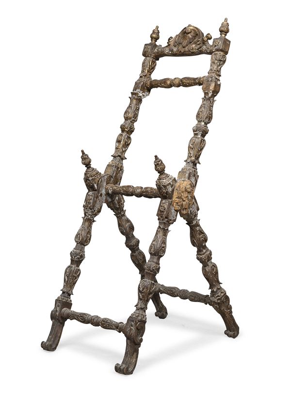 LEGGIO IN LEGNO DORATO, ROMA LUIGI XIV