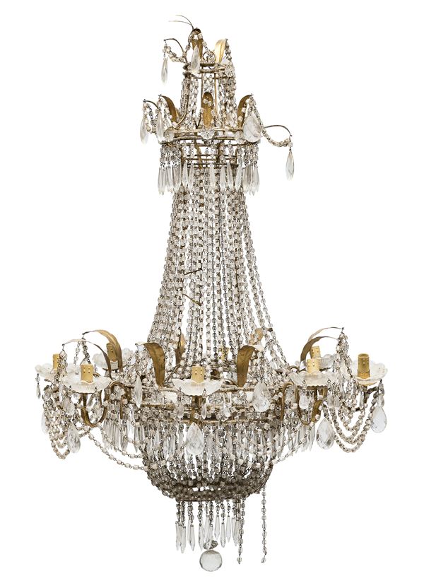 LAMPADARIO A CAMPANA, INIZI XIX SECOLO
