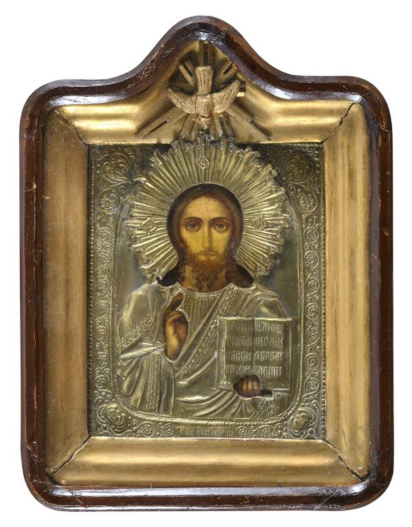 ICONA RUSSA CRISTO PANTOCRATOR