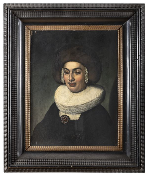 DIPINTO NOBILDONNA DI PITTORE OLANDESE