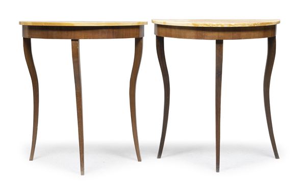 COPPIA DI PICCOLE CONSOLES STILE DIRETTORIO