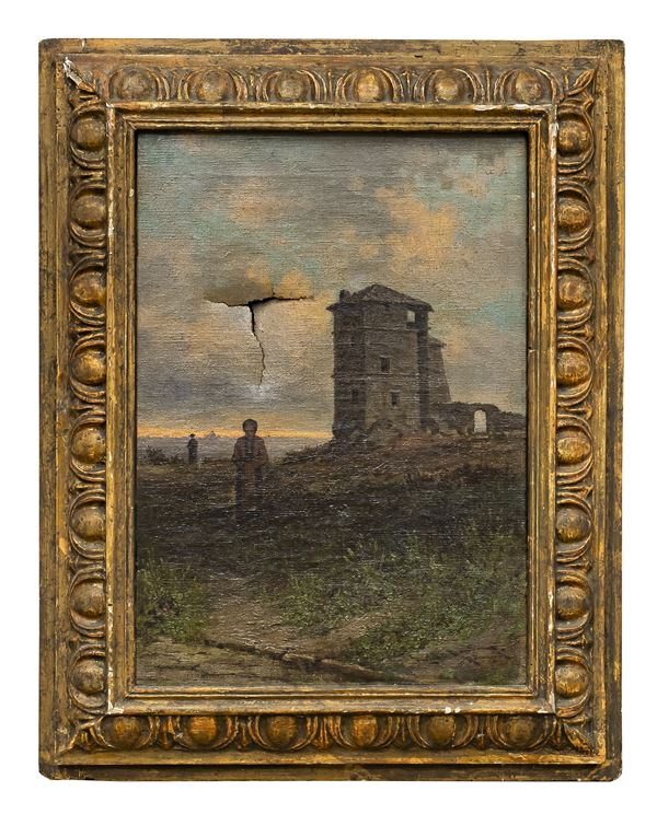 DIPINTO VEDUTA DI ROMA DI DWIGHT BENTON
