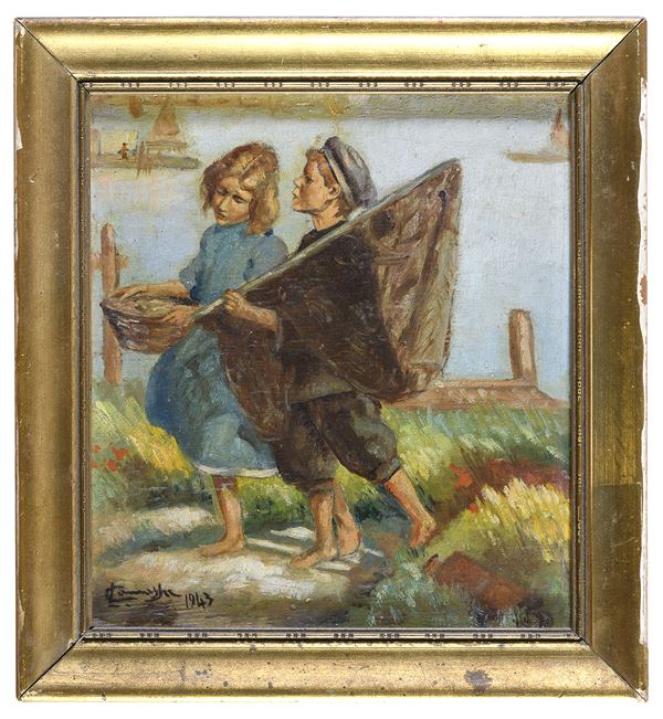 DIPINTO PESCATORELLI F.TO LUIGI CAMASSA