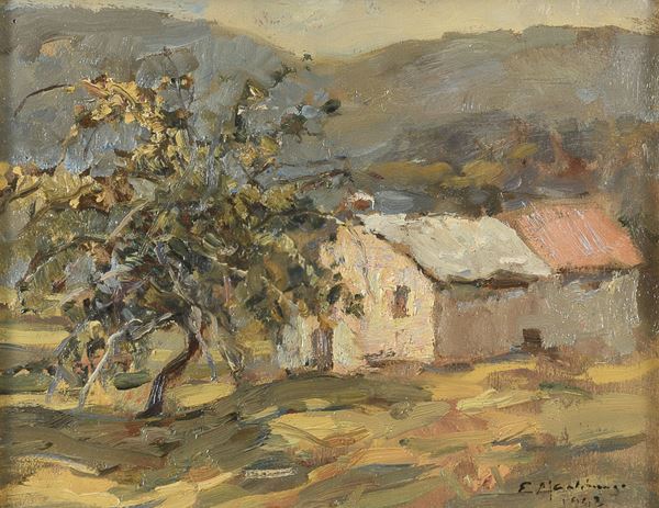 COPPIA DI PAESAGGI DI EMANUELE MARTINENGO
