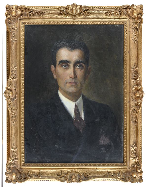 DIPINTO RITRATTO DI MAGISTRATO DEL NOVECENTO